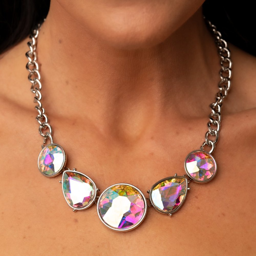 All The Worlds My Stage - Multi Necklace - Paparazzi Accessories